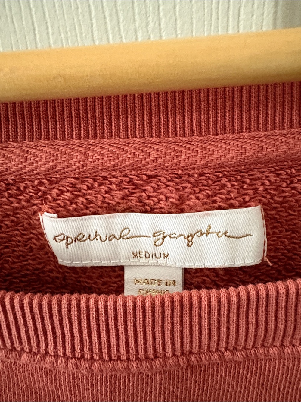 Spiritual Gangster Off-Shoulder Muted/Dusty Rose Women's Lounge Top - Picture 2 of 10